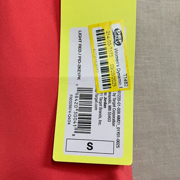 All In Motion Women's Small Coral Red Dynamic Flex High-Rise Leggings Workouts - Picture 7 of 11